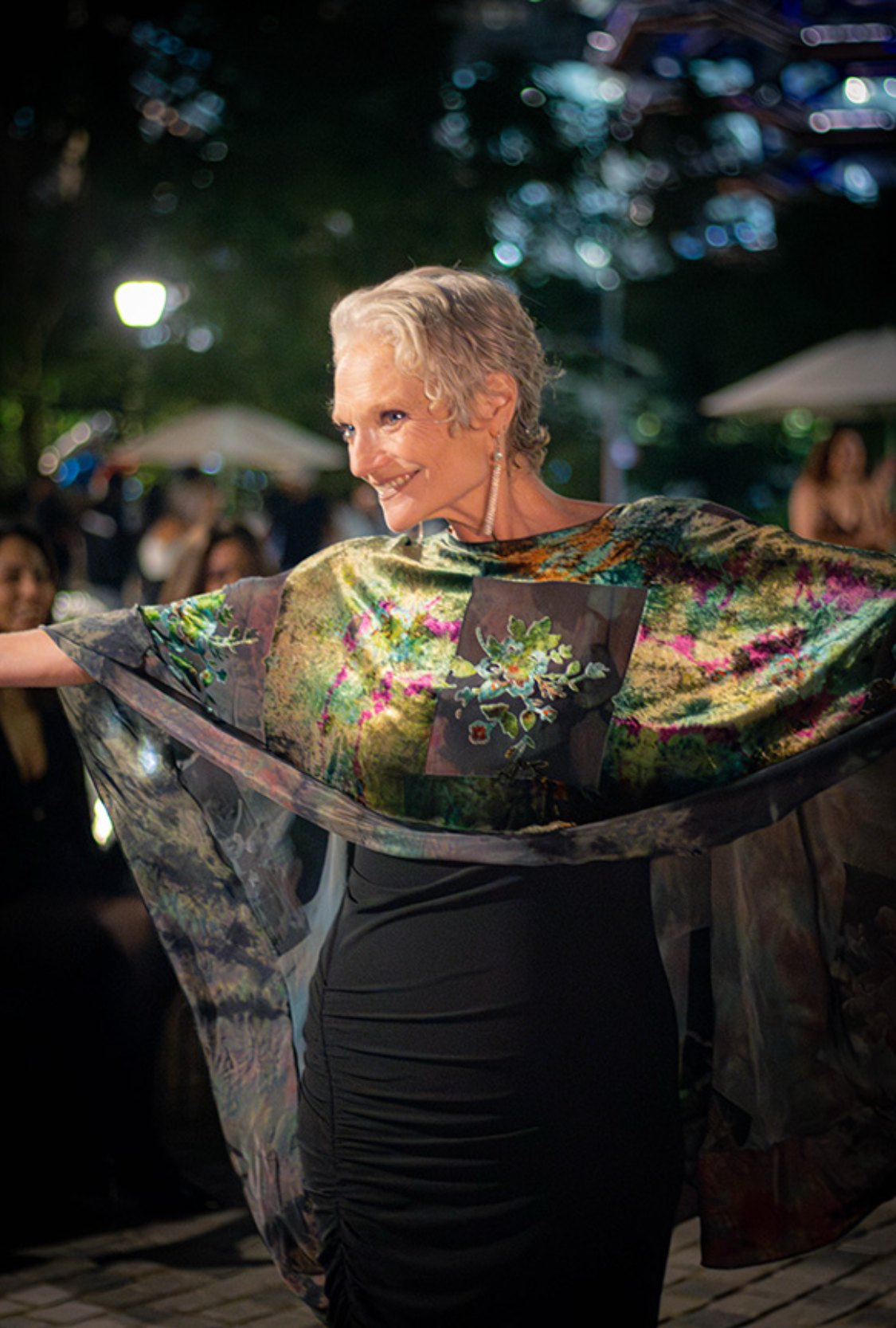 Catherine Handy for Lorie Sadonia, movement, evening cape